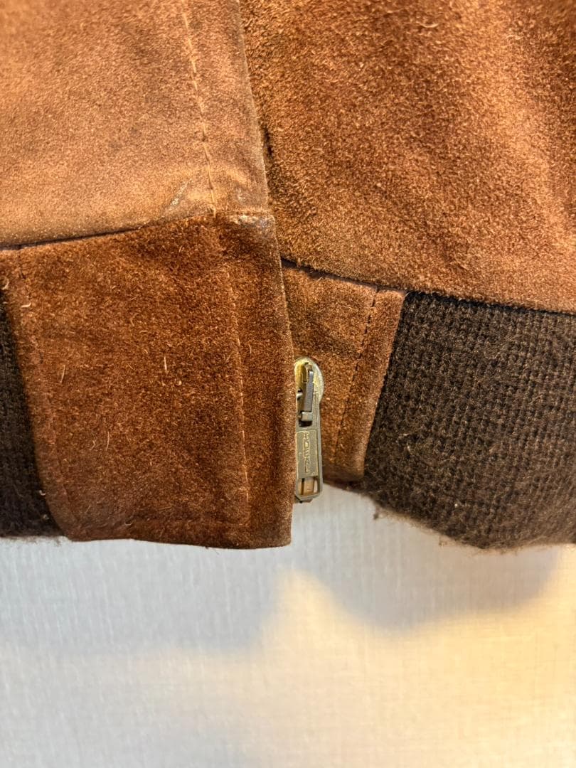 USA製 ショット Schott Suede Jacket MA-1 36