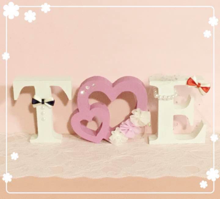 えりんこ様確認用♡ウエディングバージョン・イニシャルオブジェ