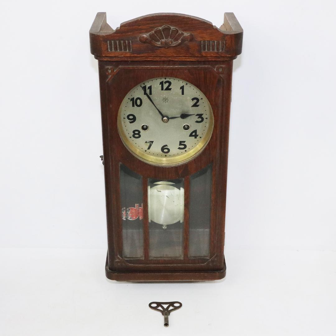 ドイツ製 JUNGHANS ユンハンス 柱時計 手巻