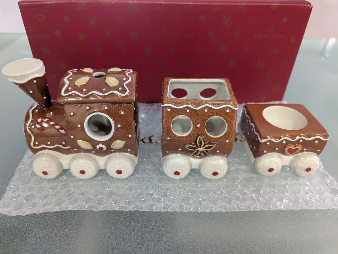 ビレロイ＆ボッホ　Villeroy＆Boch　クリスマス　陶器　列車　お菓子