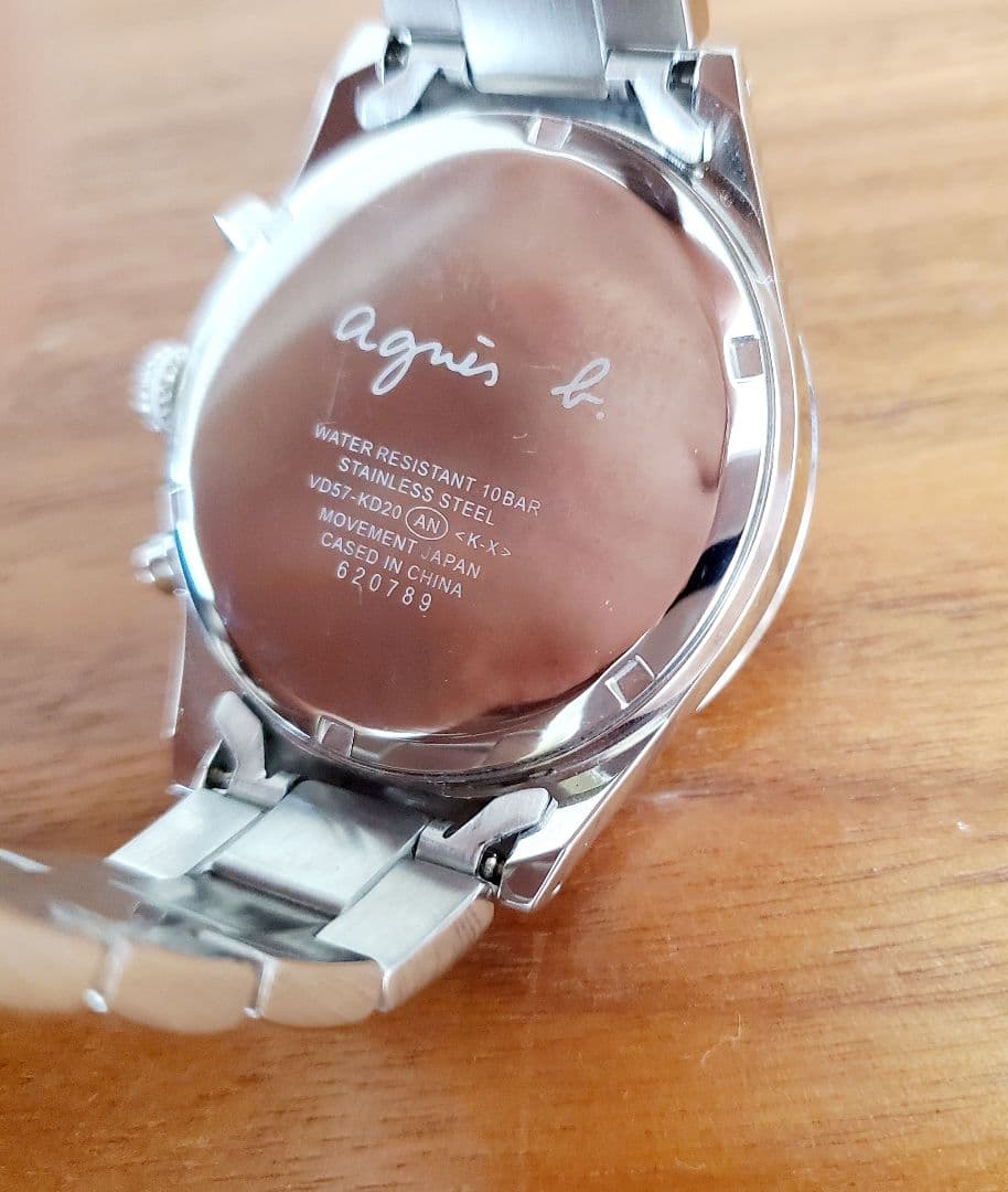 アニエスベー　メンズ　腕時計　シルバー　アナログ