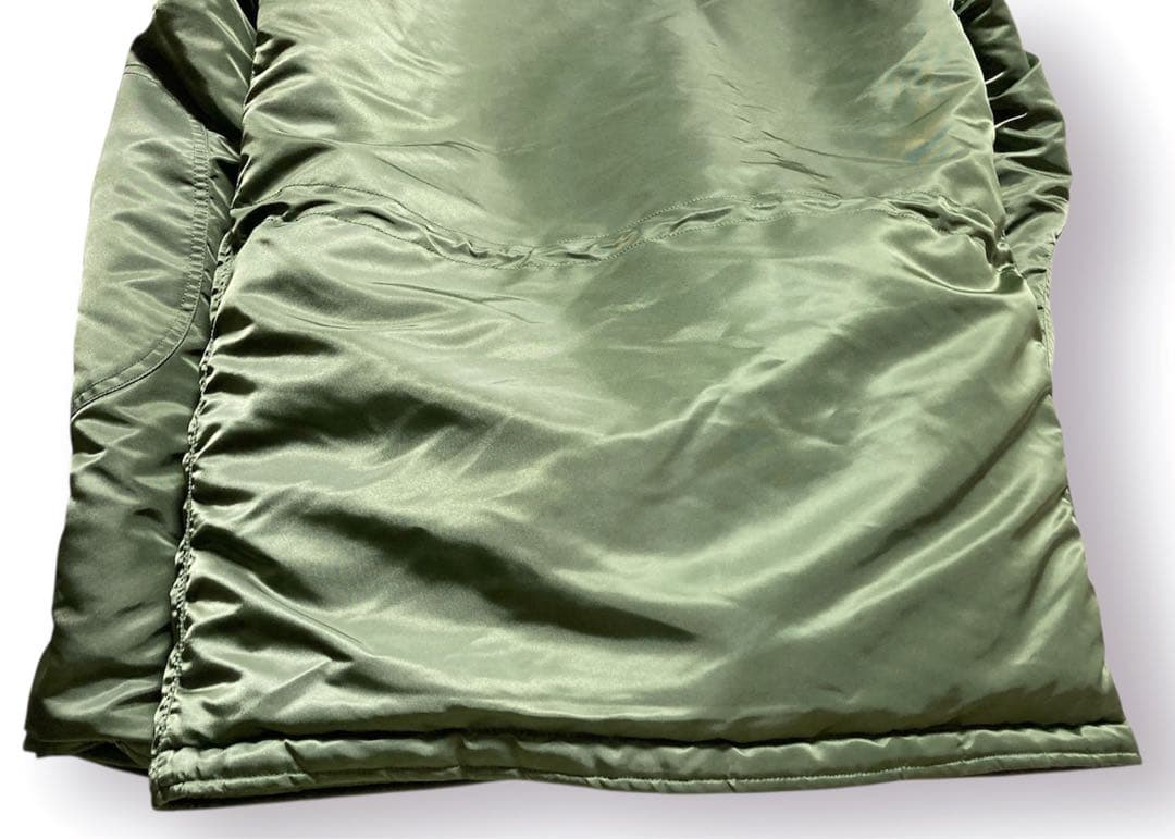 美品 未使用 アルファ ALPHA インダストリーズ N3-B セージ L