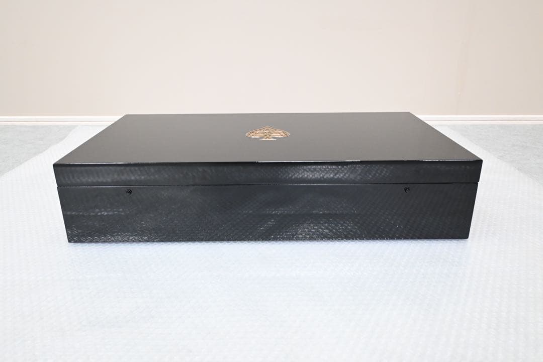 【極美品】 アルマンドアタッシュケース黒木製6本入り