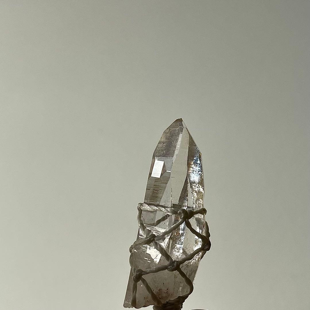 ヒマラヤ水晶 ガネッシュヒマール ＊ マクラメペンダント ネックレス ①