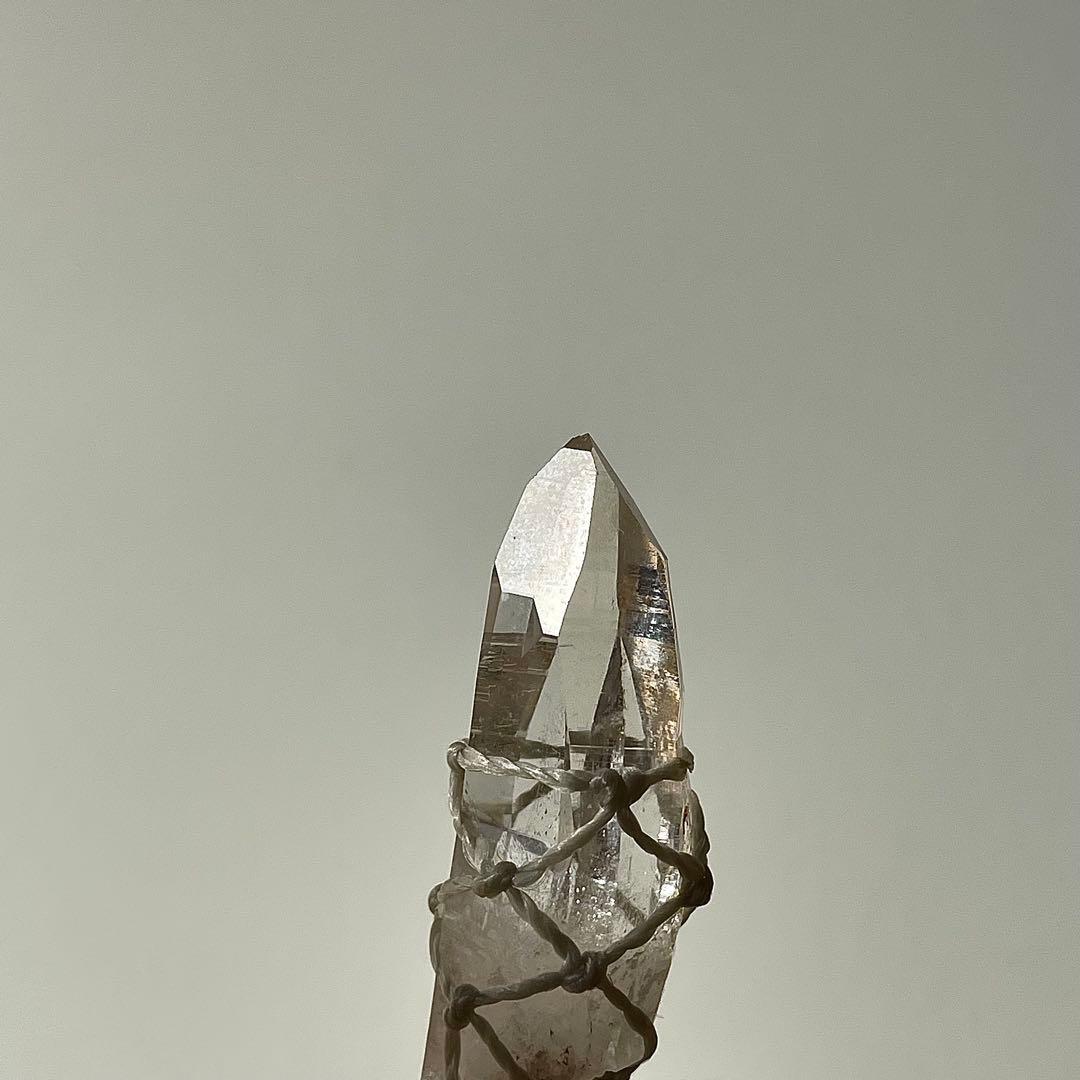 ヒマラヤ水晶 ガネッシュヒマール ＊ マクラメペンダント ネックレス ①