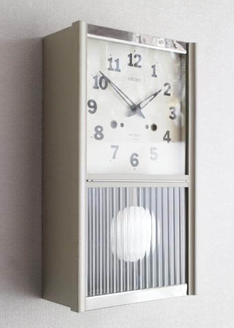 SEIKO モールガラス 振り子 掛け時計 柱時計 アンティーク 昭和レトロ