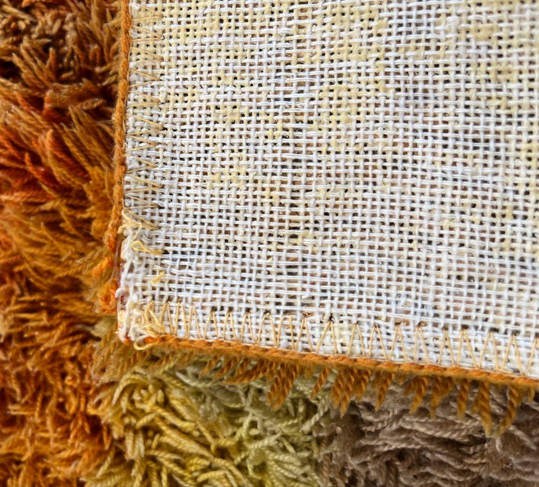 ヴィンテージ　ラグマット　シャギー　ミッドセンチュリー　北欧スタイル　モダン