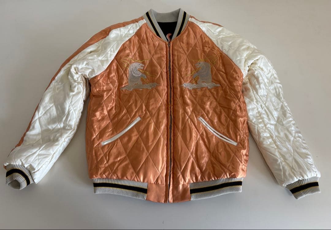 テーラー東洋アラスカジャンパー　別珍スカジャン 白熊XXL