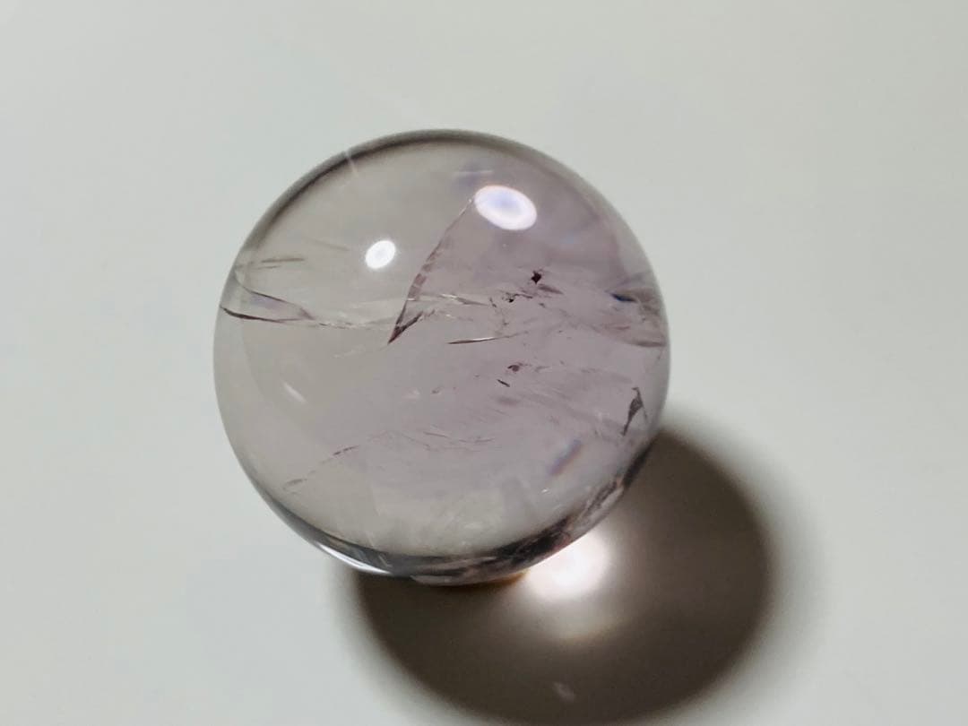 Cラベンダー ライトカラー アメジスト 紫水晶 アメシスト スフィア 丸玉 幸運