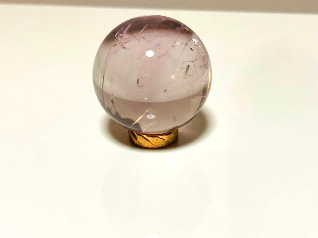 Cラベンダー ライトカラー アメジスト 紫水晶 アメシスト スフィア 丸玉 幸運