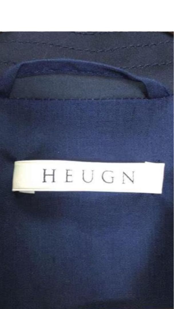 HEUGN daniel2 COAT006 ステンカラーコート 紺 1