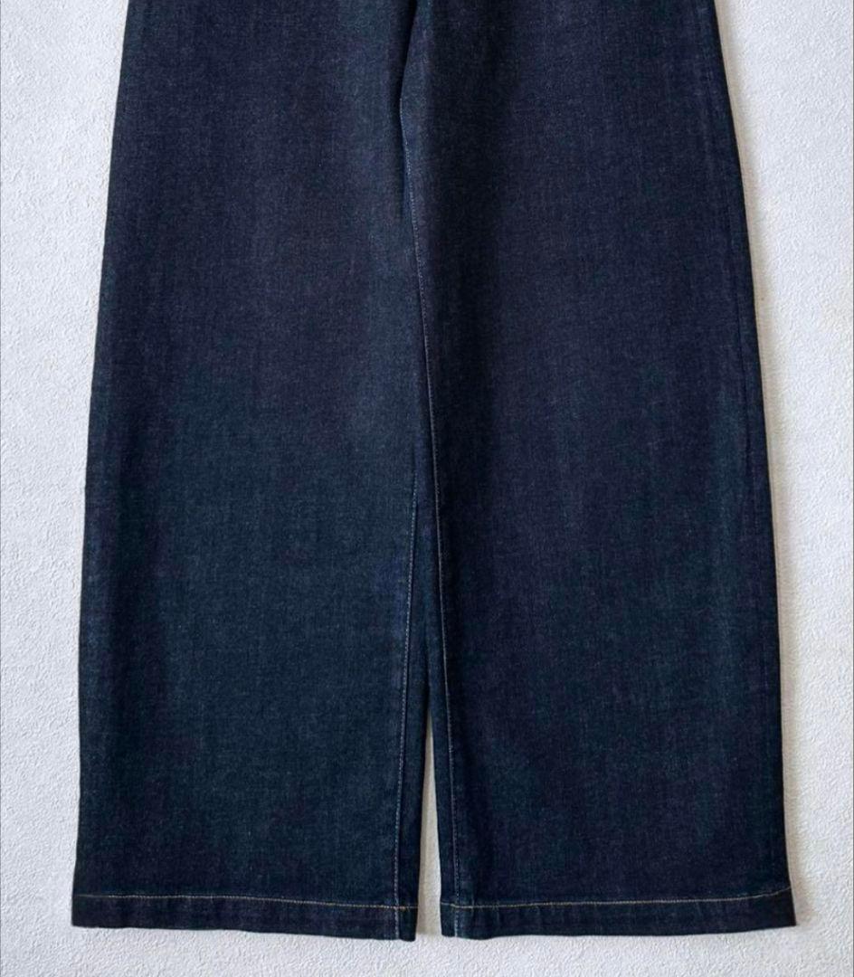 【美品】大きいサイズ44＊２３区DENIM 見上愛さん ワイドデニム