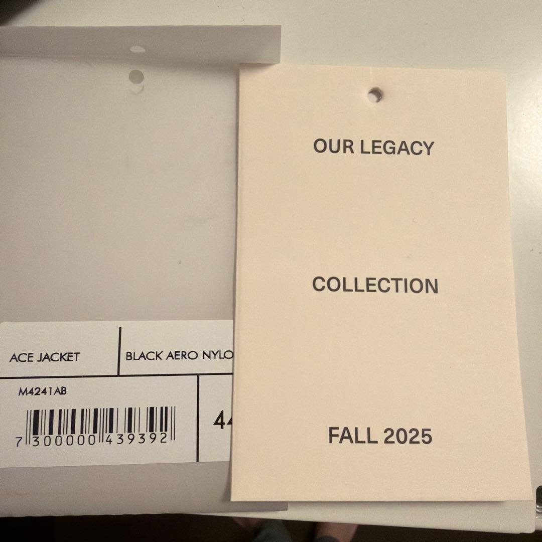 OUR LEGACY ACE JACKET ブラック 44