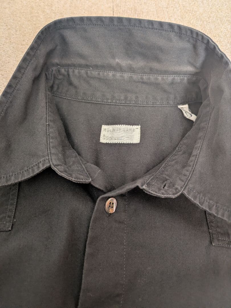 HELMUT LANG本人期 シャツ ブラック 52 ヘルムートラング