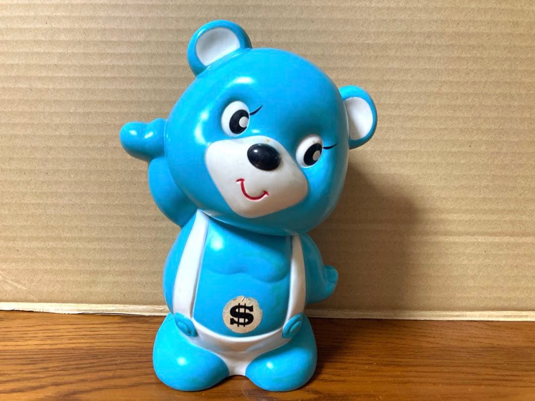 70年代 ビンテージ 日本製 Sankyo 熊 ベアー オルゴール 貯金箱 昭和