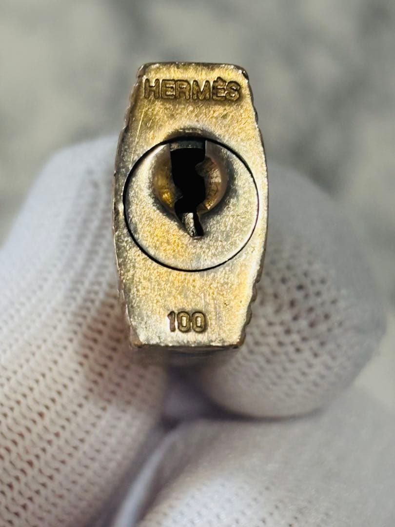 正規品　HERMES エルメス　カデナ　　南京錠　キー　パドロック　No.100