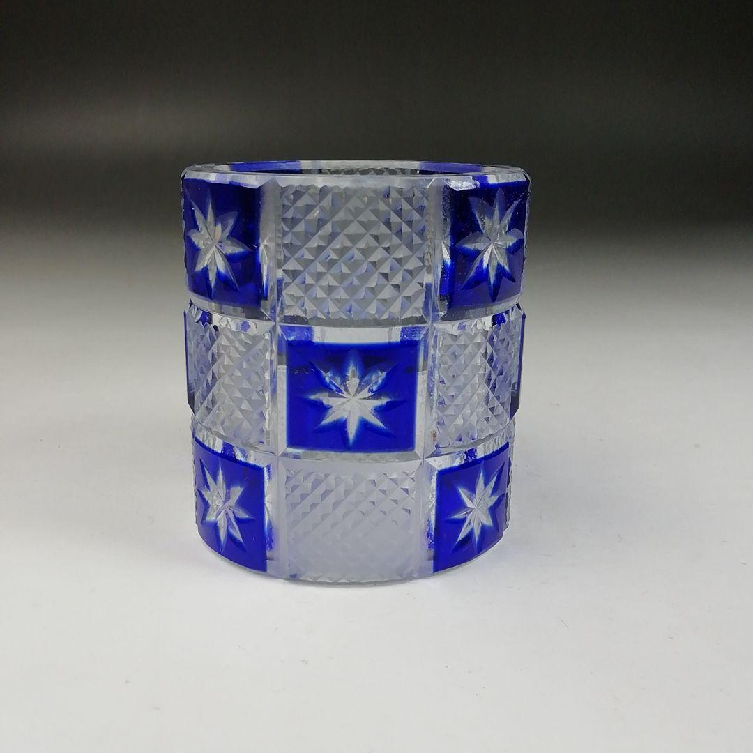 Ｗ１２６　蓋置　『義山　切子　蓋置』『星野工房 造』　共箱　茶道具