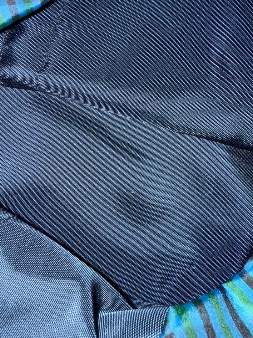 familiar マザーズバッグ ネイビー チェック柄　美品