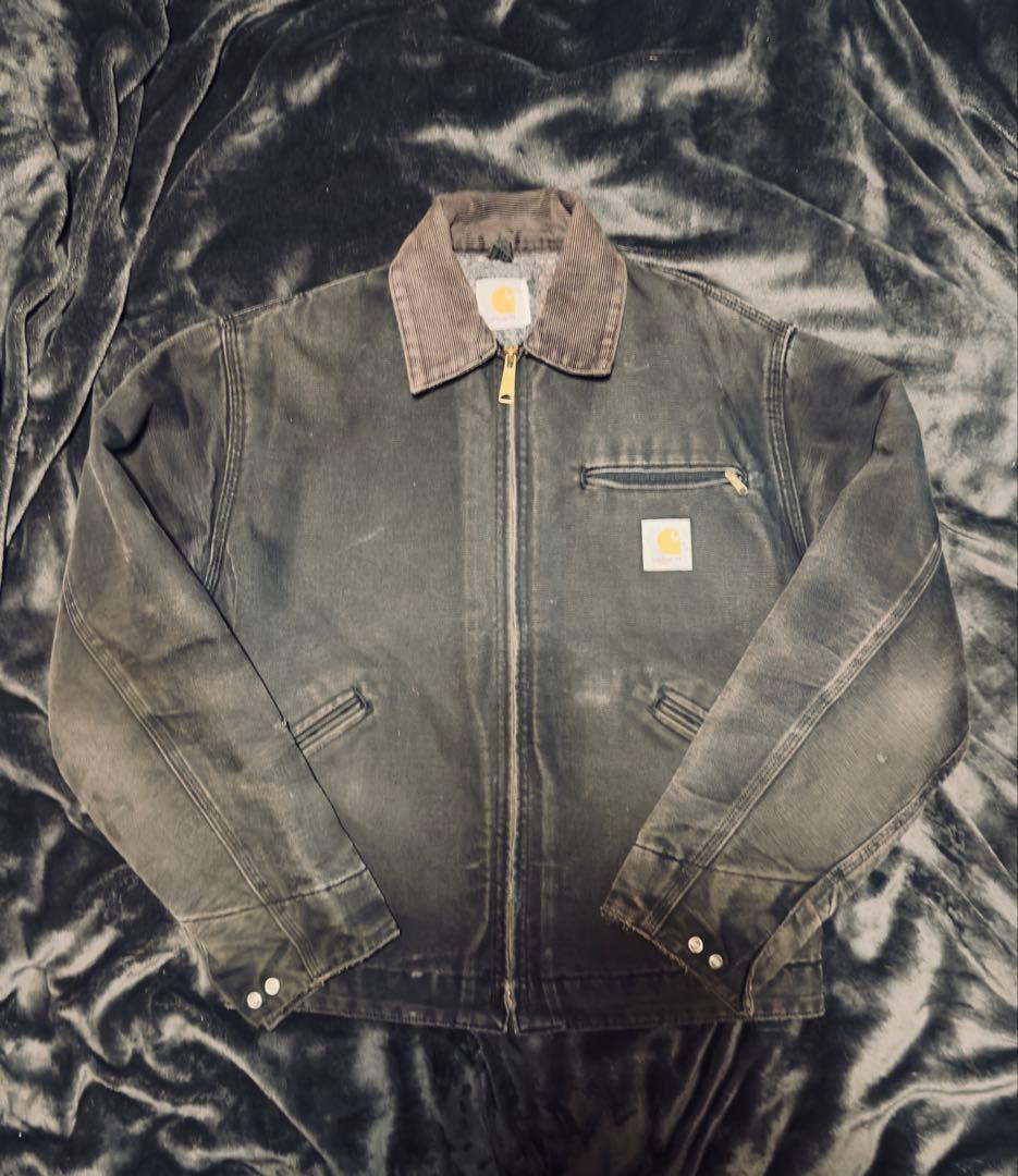 90's Carhartt デトロイトジャケット J97BLK 鬼フェード