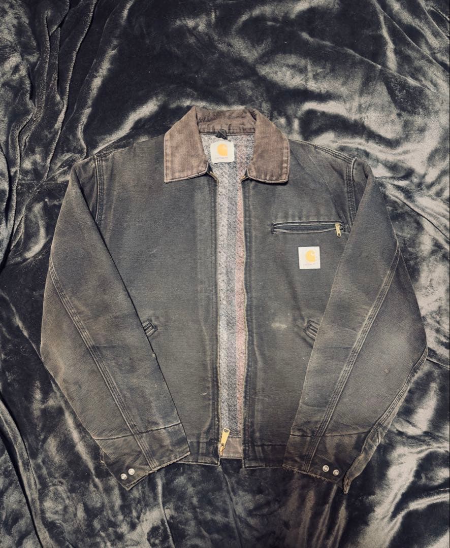 90's Carhartt デトロイトジャケット J97BLK 鬼フェード