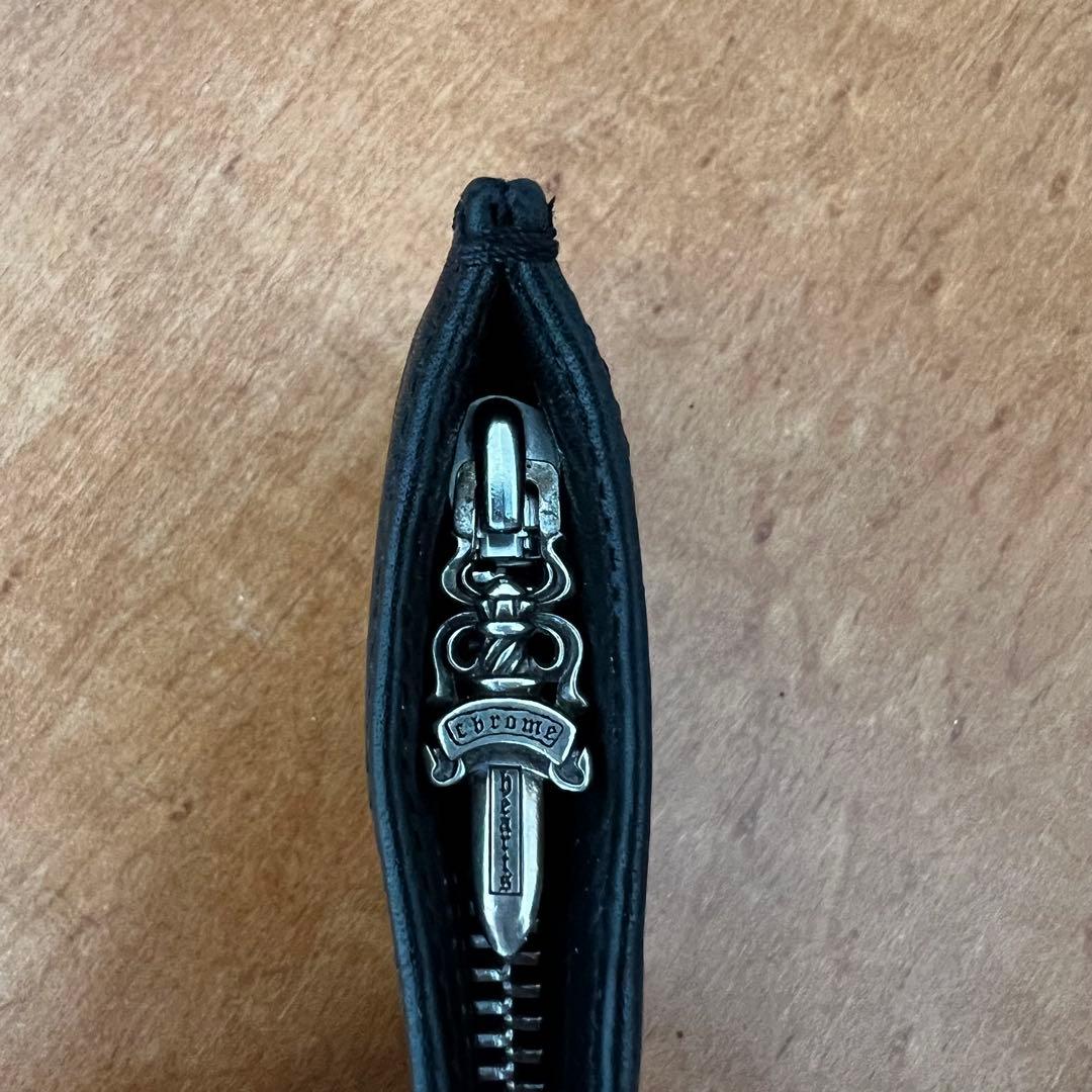 クロムハーツ　パース 3×4 ブラック ヘビーレザー