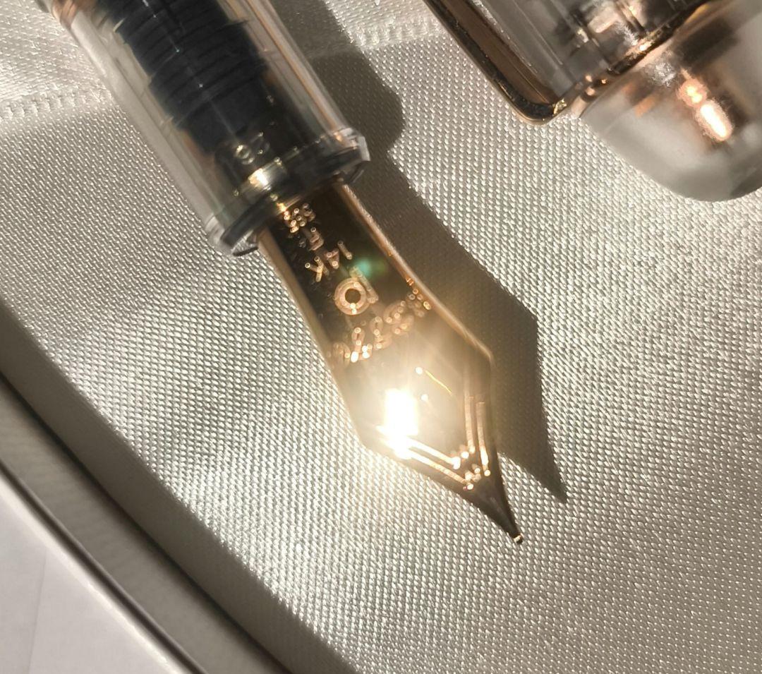 PLATINUM #3776センチュリー ニースロゼ 細字 箱&付属品有り