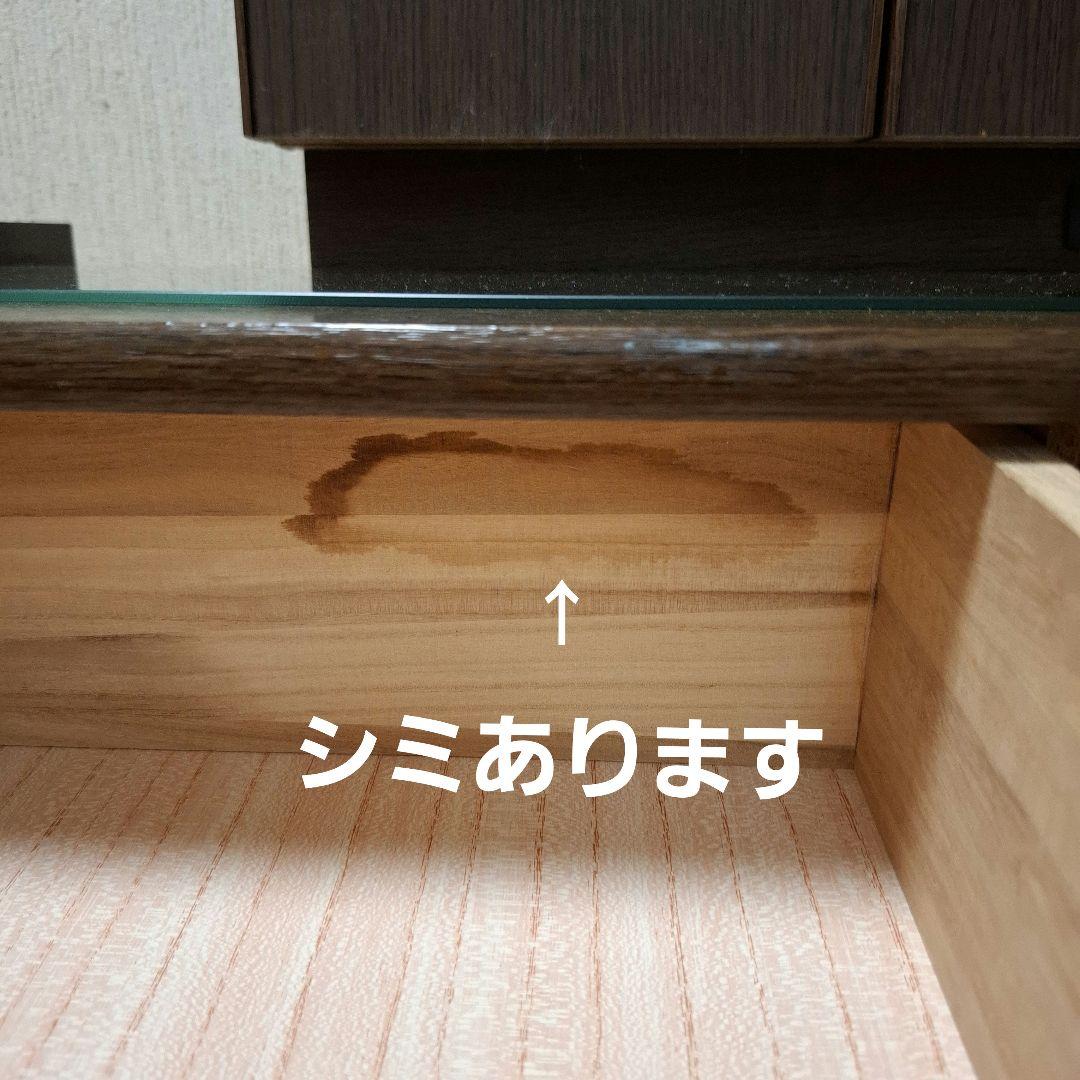 クラシックな三面鏡 ドレッサー　ブラウン　全体高さ149㎝