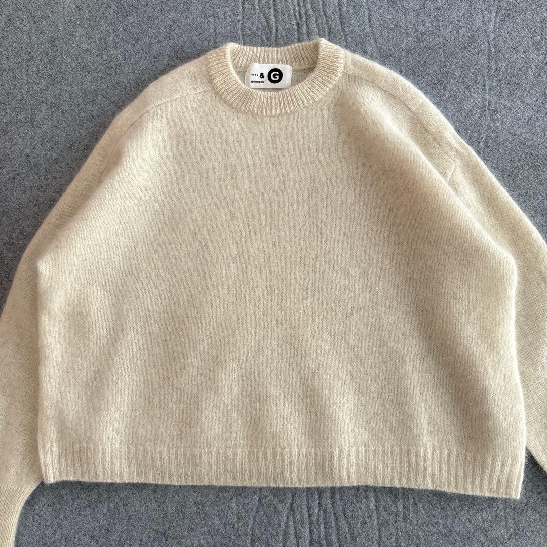 美品✨佐藤繊維　ganosch ヤク100% ニット　ふわふわ