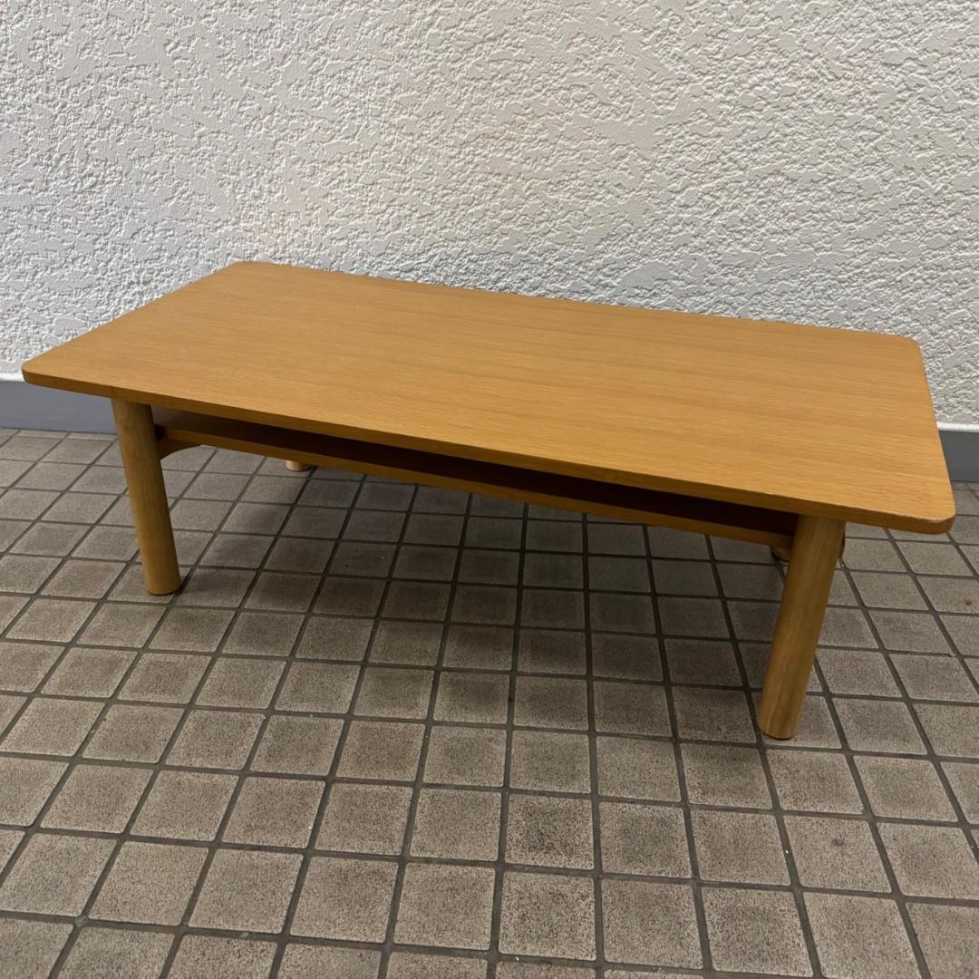 ♪無印良品　木製ローテーブル・オーク材　幅110㎝　MUJI　良品計画
