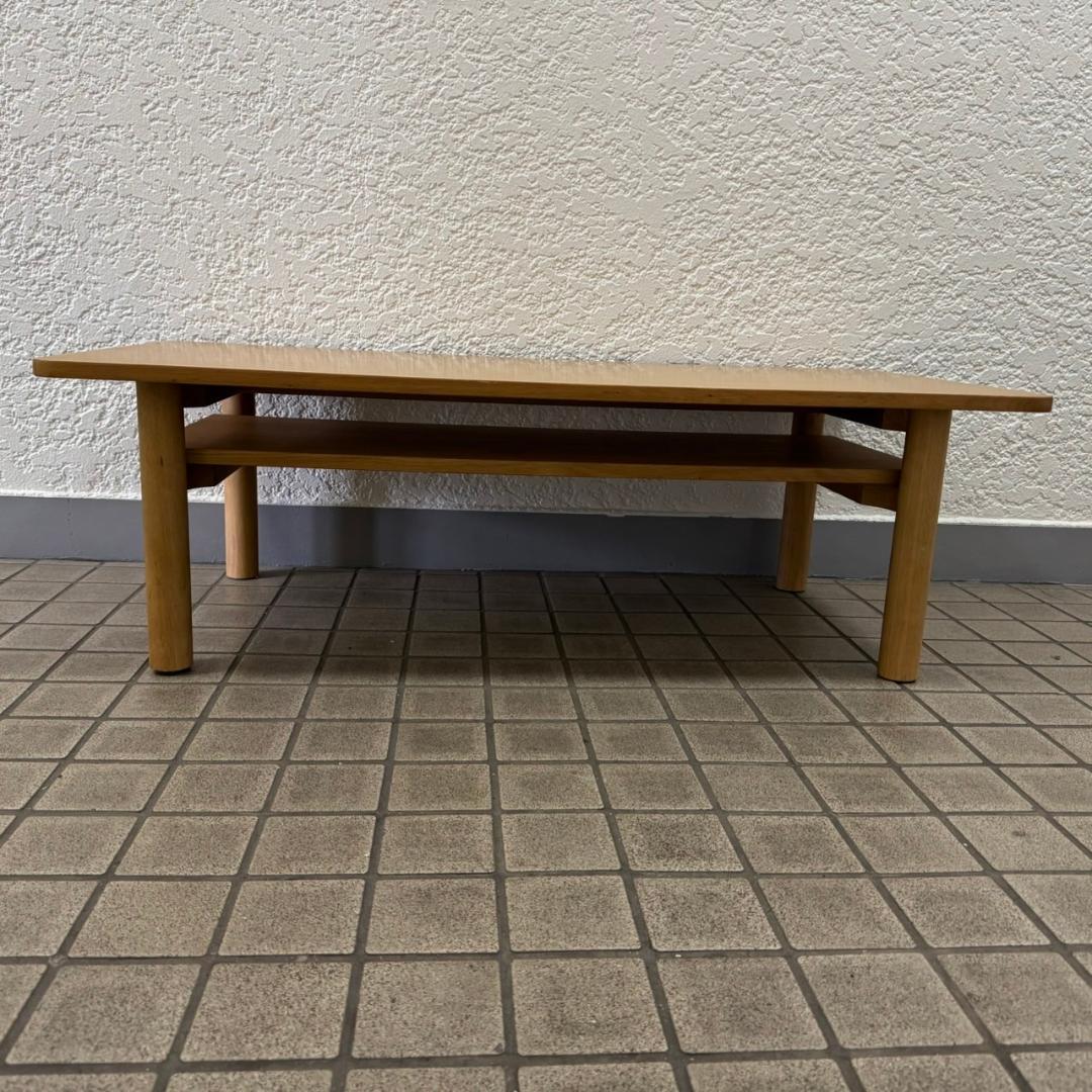 ♪無印良品　木製ローテーブル・オーク材　幅110㎝　MUJI　良品計画