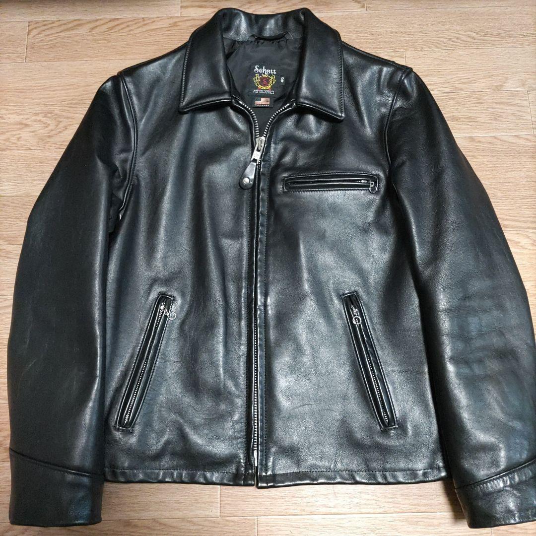 【40サイズ】Schott 103US レザートラッカージャケット