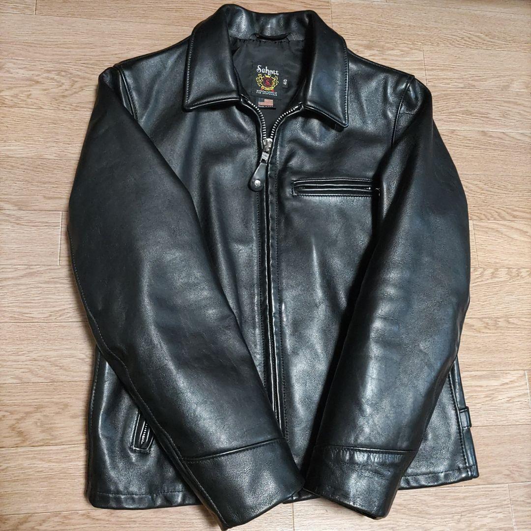 【40サイズ】Schott 103US レザートラッカージャケット
