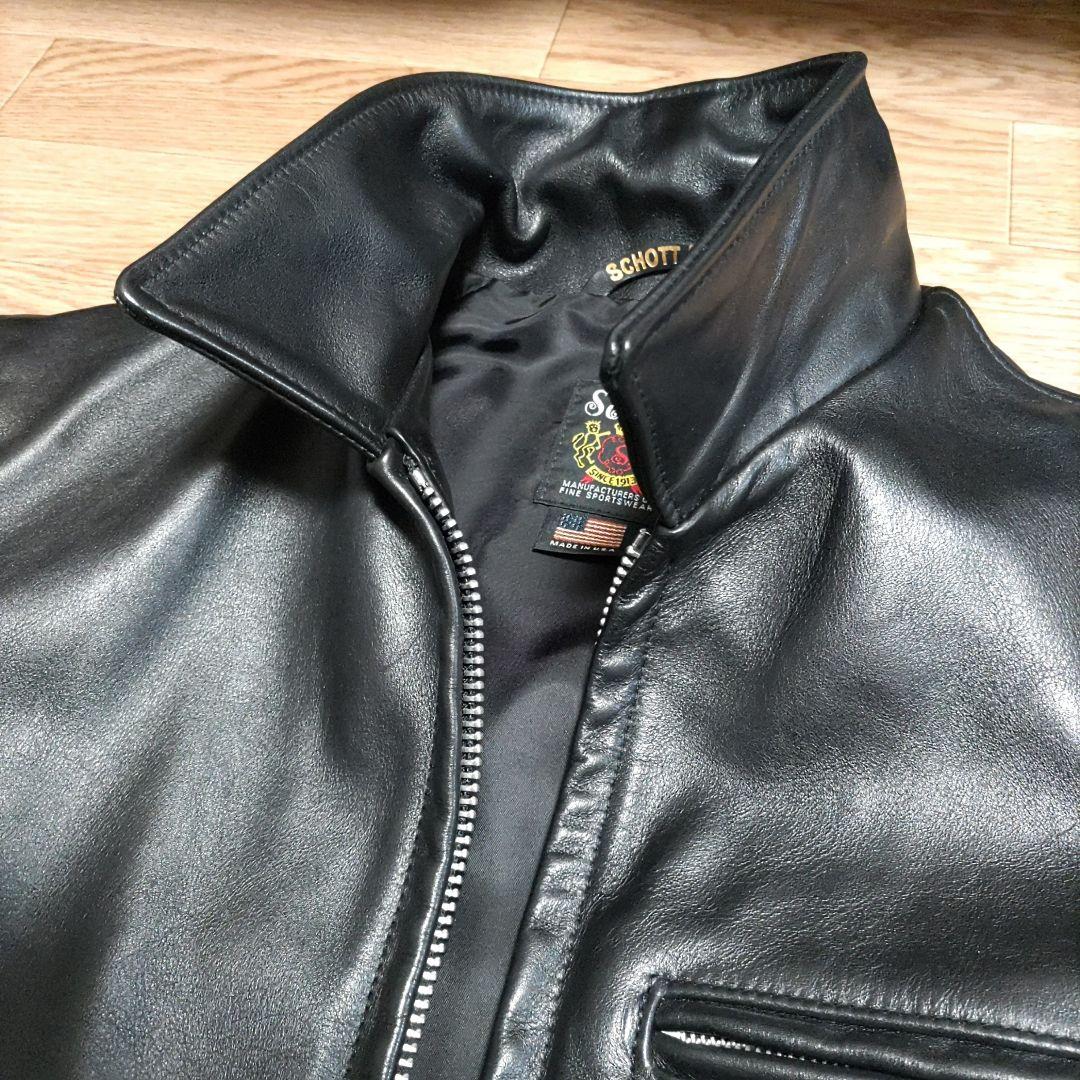 【40サイズ】Schott 103US レザートラッカージャケット