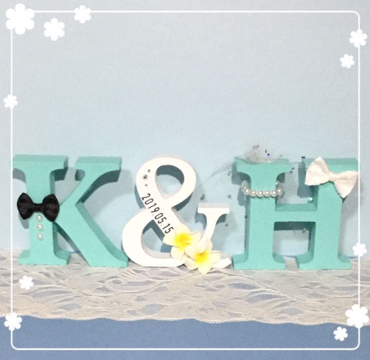 aloha様確認用♡ウエディングバージョン・イニシャルオブジェ