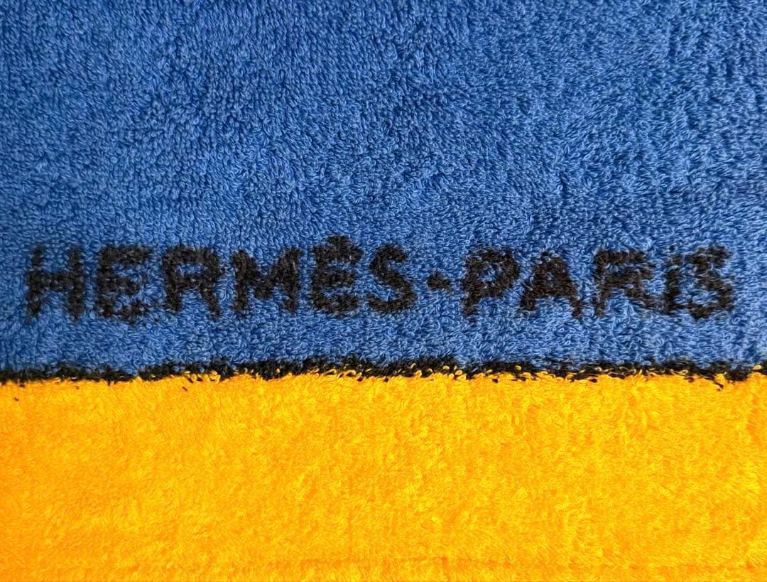 美品 可愛い エルメス ビーチタオル ラグ 玄関マット ペリカン 夏 海