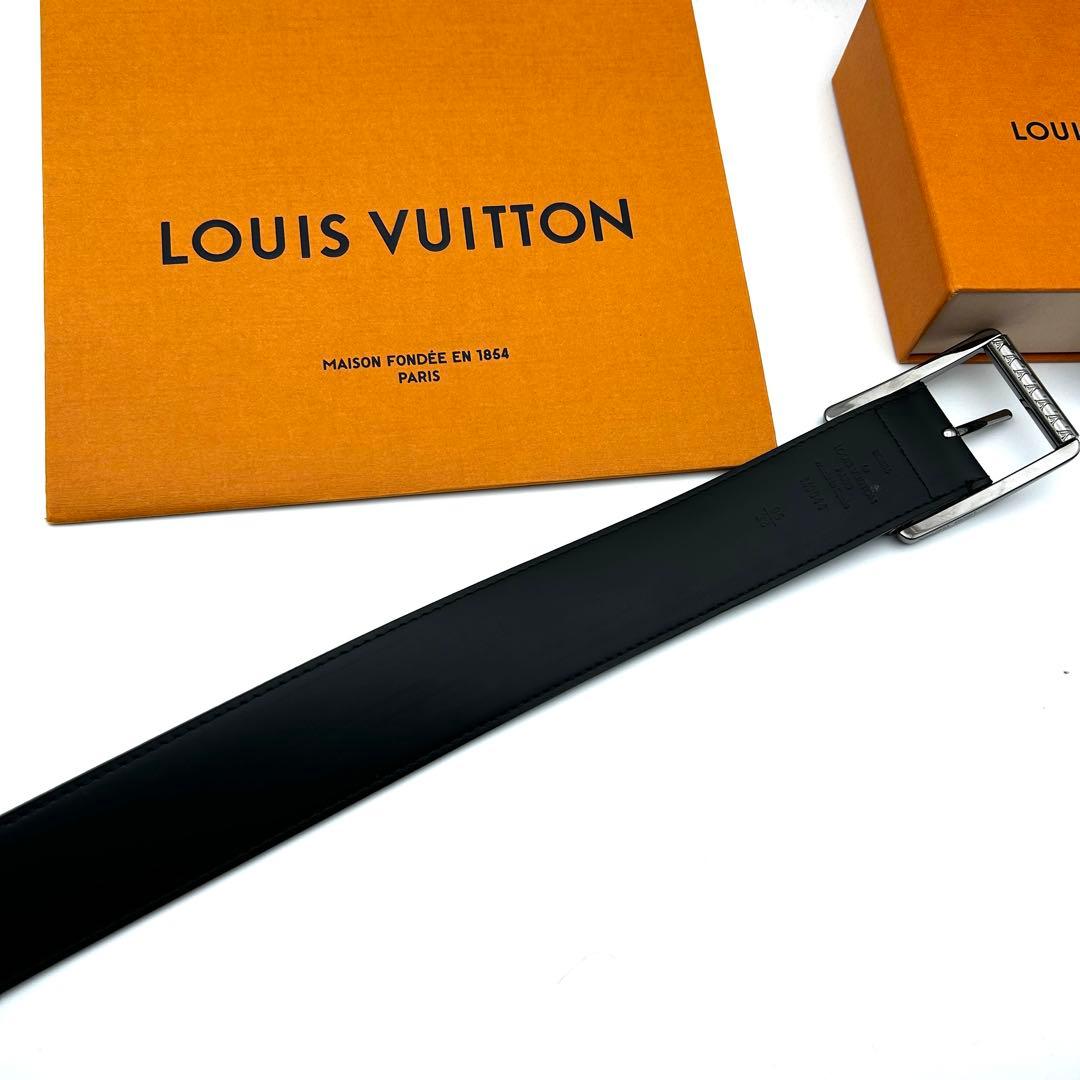 極美品 ルイヴィトン エクリプス ベルト M9044 ブラック メンズ