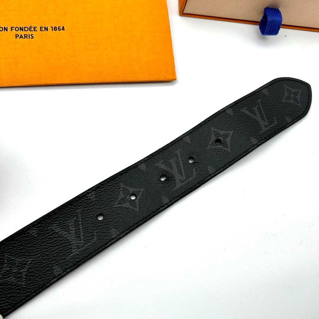 極美品 ルイヴィトン エクリプス ベルト M9044 ブラック メンズ