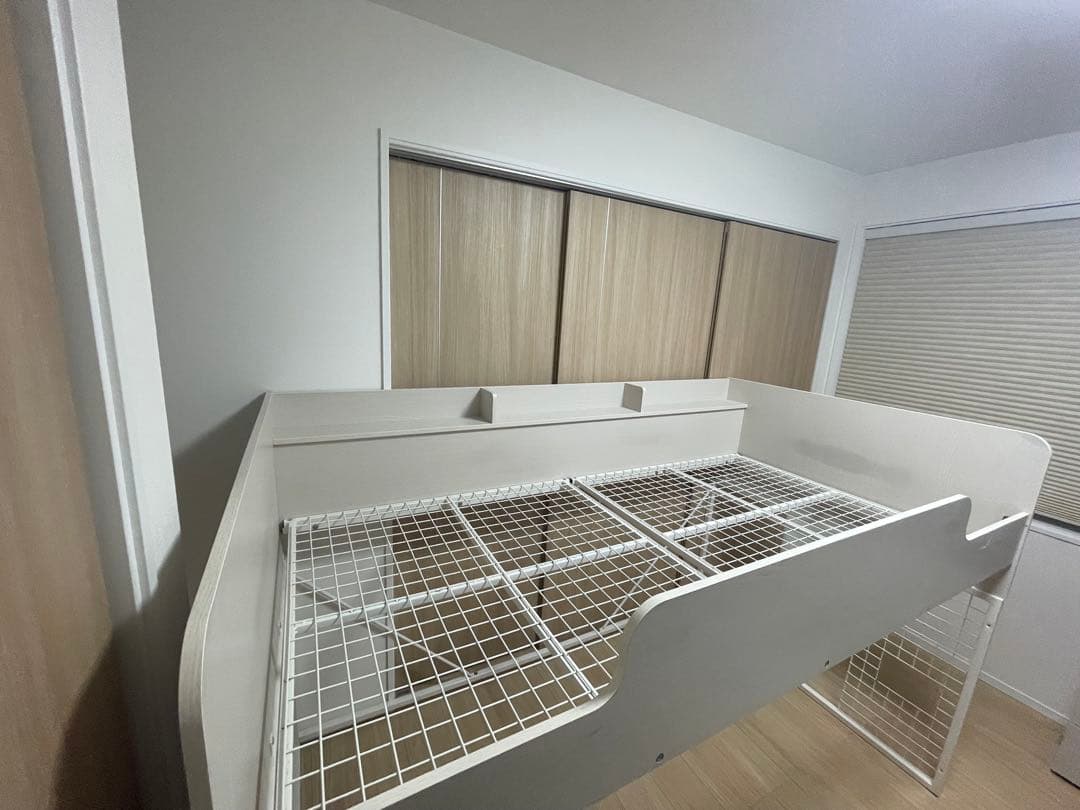 ホワイト ロフトベッド シングルサイズ