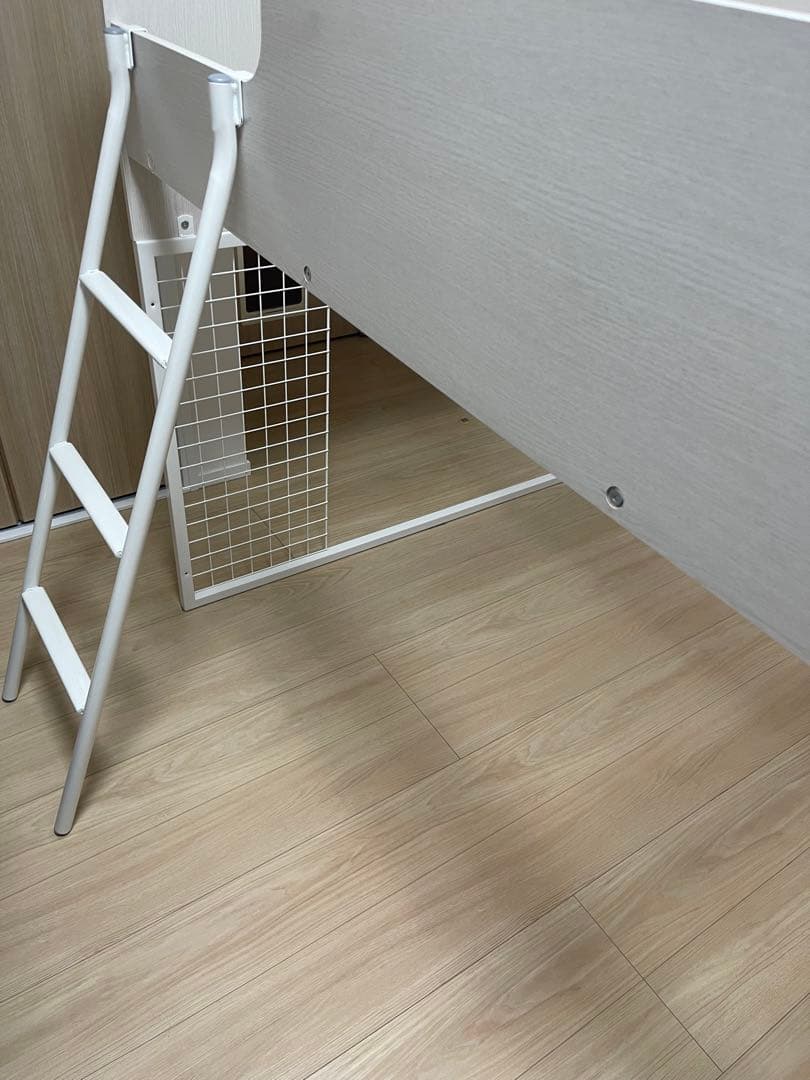 ホワイト ロフトベッド シングルサイズ