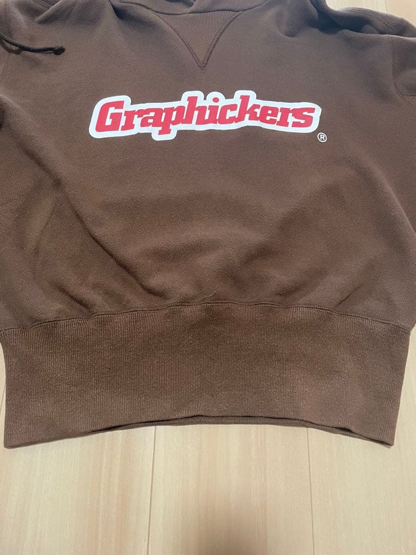 【希少】90s 立花ハジメ GRAPHICKERS ロゴパーカー　Lサイズ