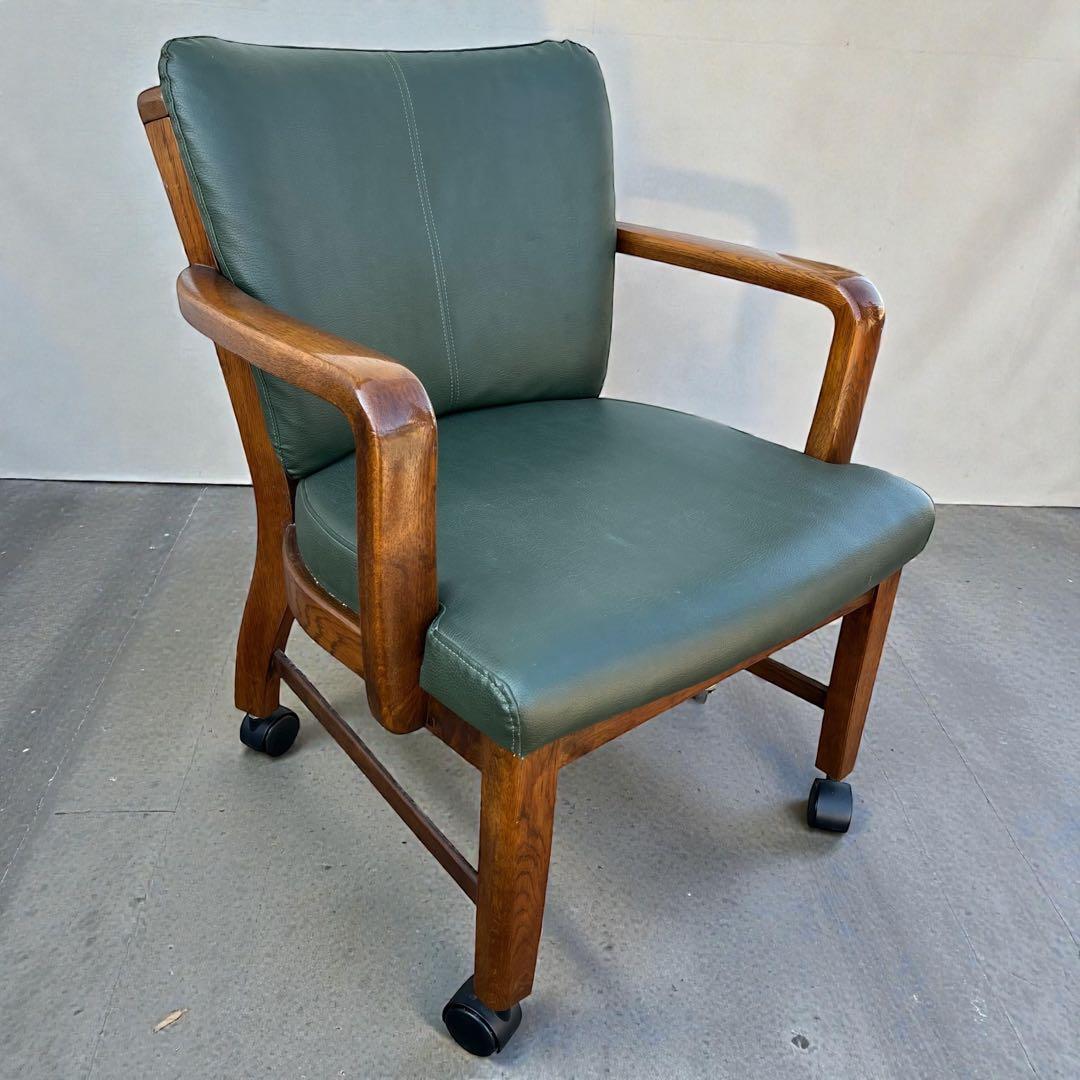 カリモクChitanoキャスター付き ダイニングチェア カーキ 5脚