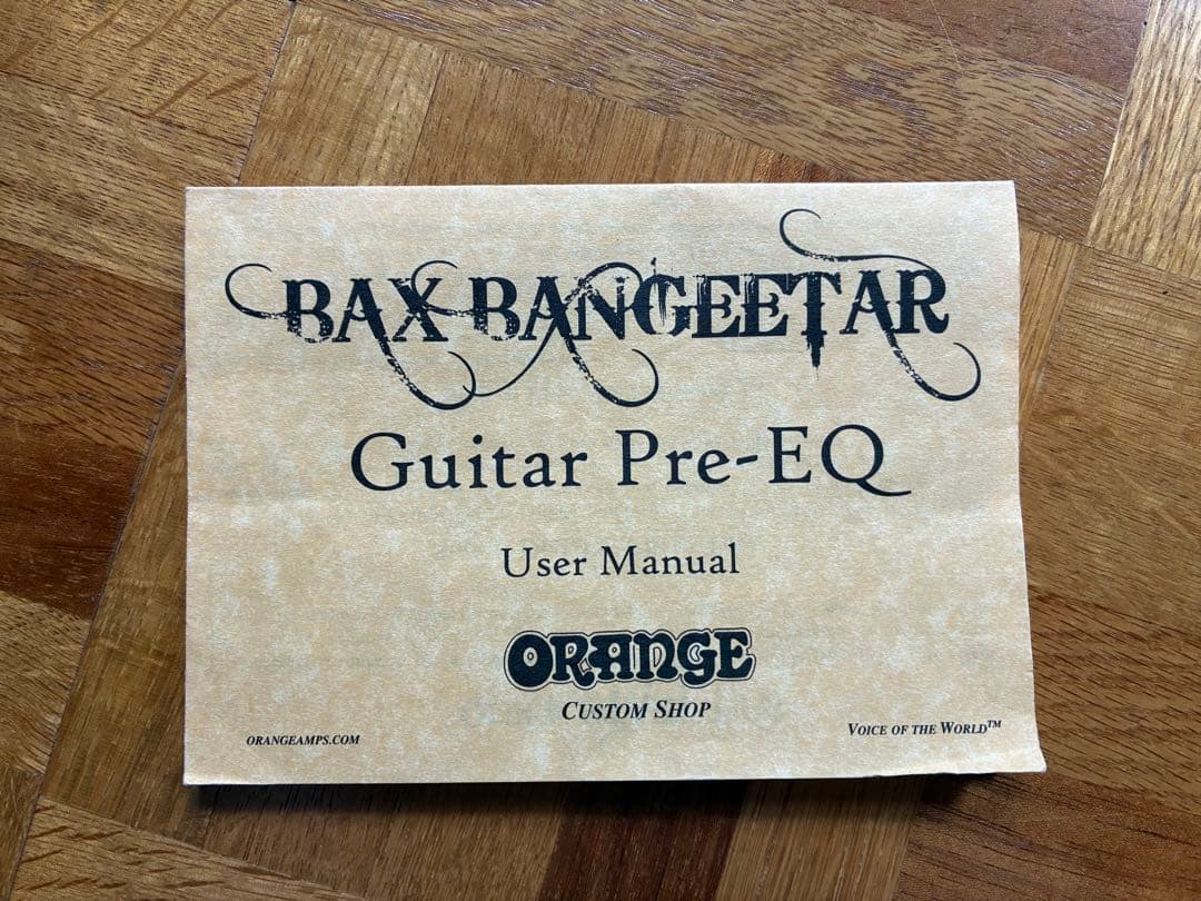 BAX BANGEETAR ギタープリアンプ