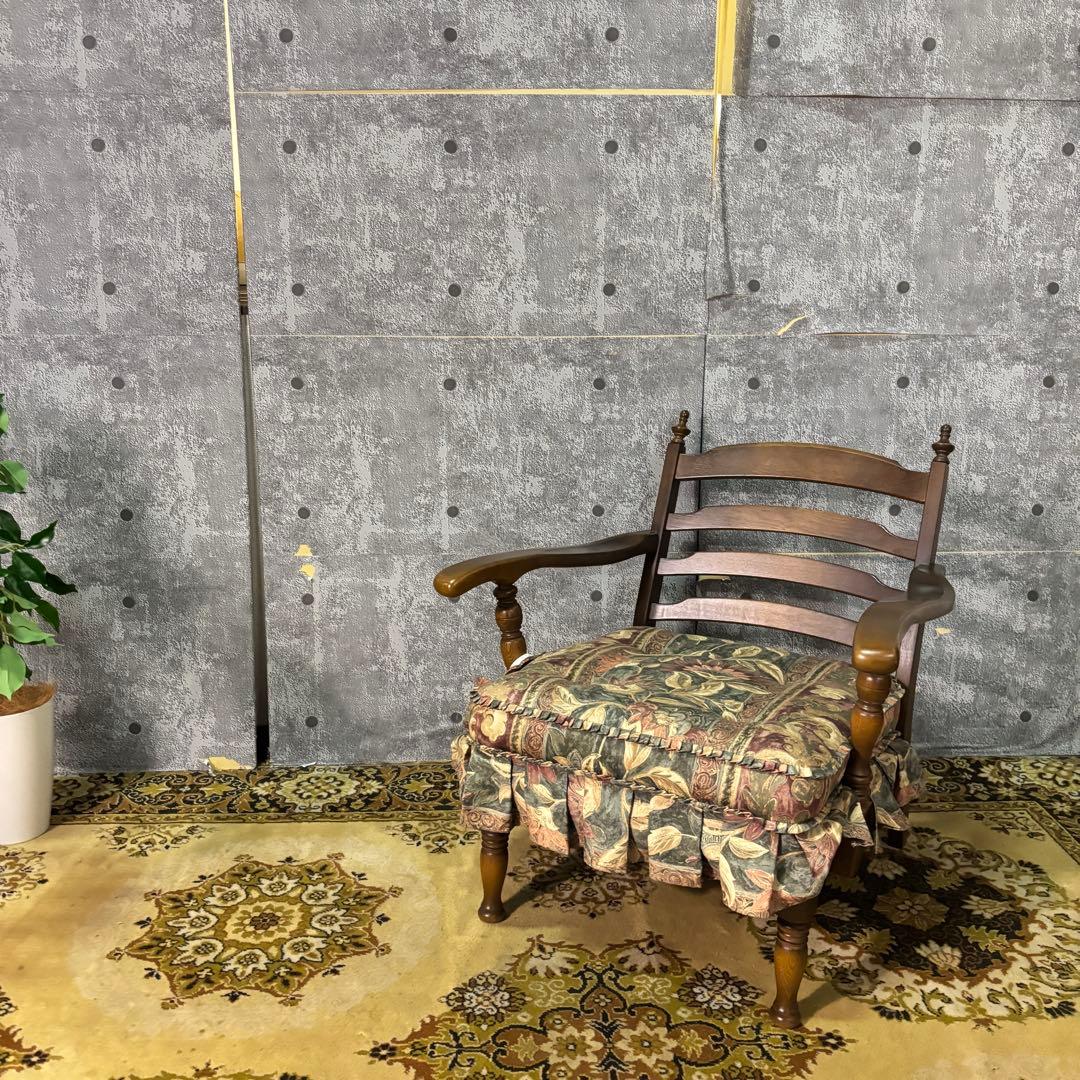 ꧁飛騨産業 HIDA꧂キツツキマーク 穂高 リビングチェア アーム ソファ 家具