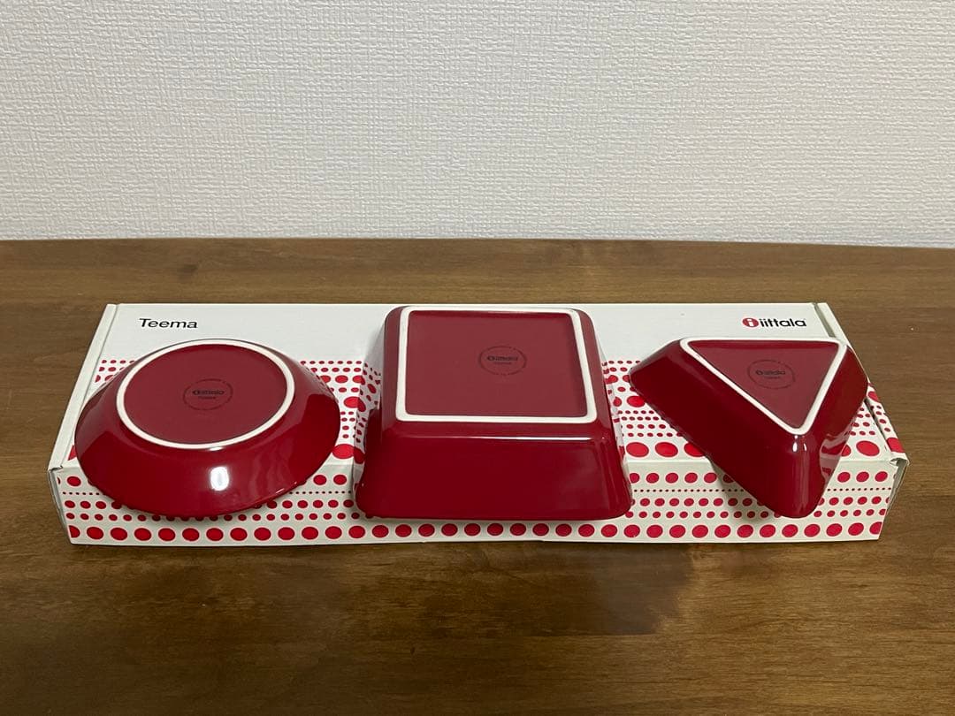 新品　 Teema イッタラ ミニサービングセット　レッド