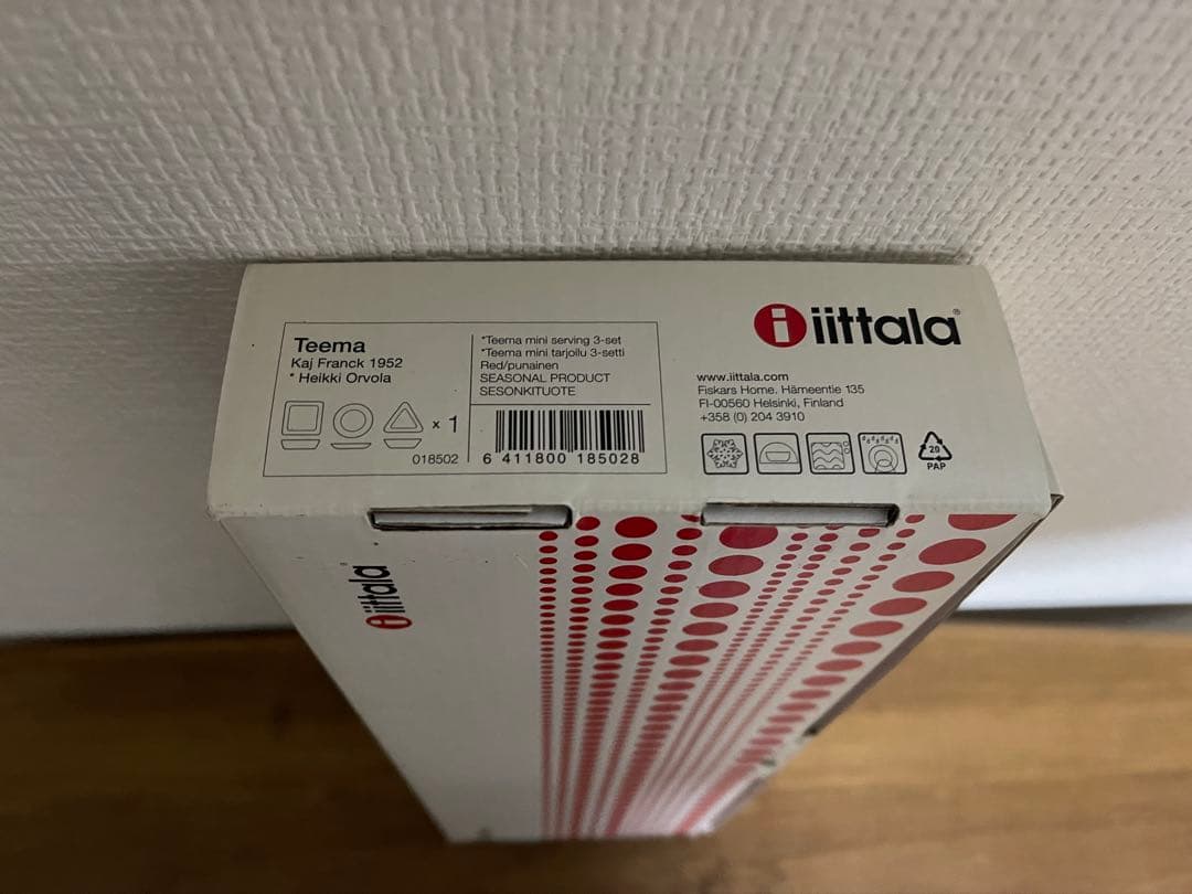 新品　 Teema イッタラ ミニサービングセット　レッド