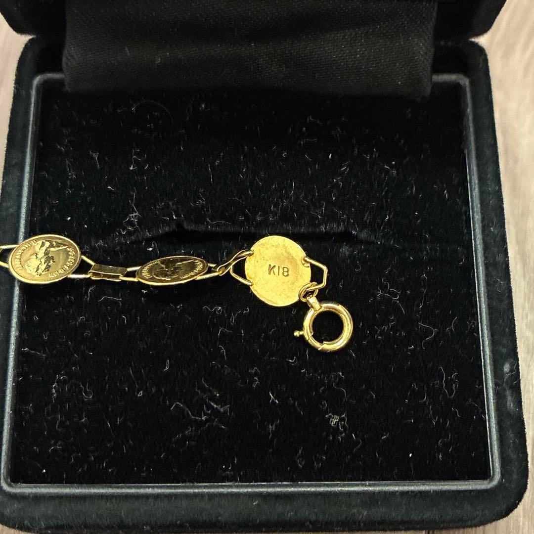 K18ゴールド　デザイン　ブレスレット