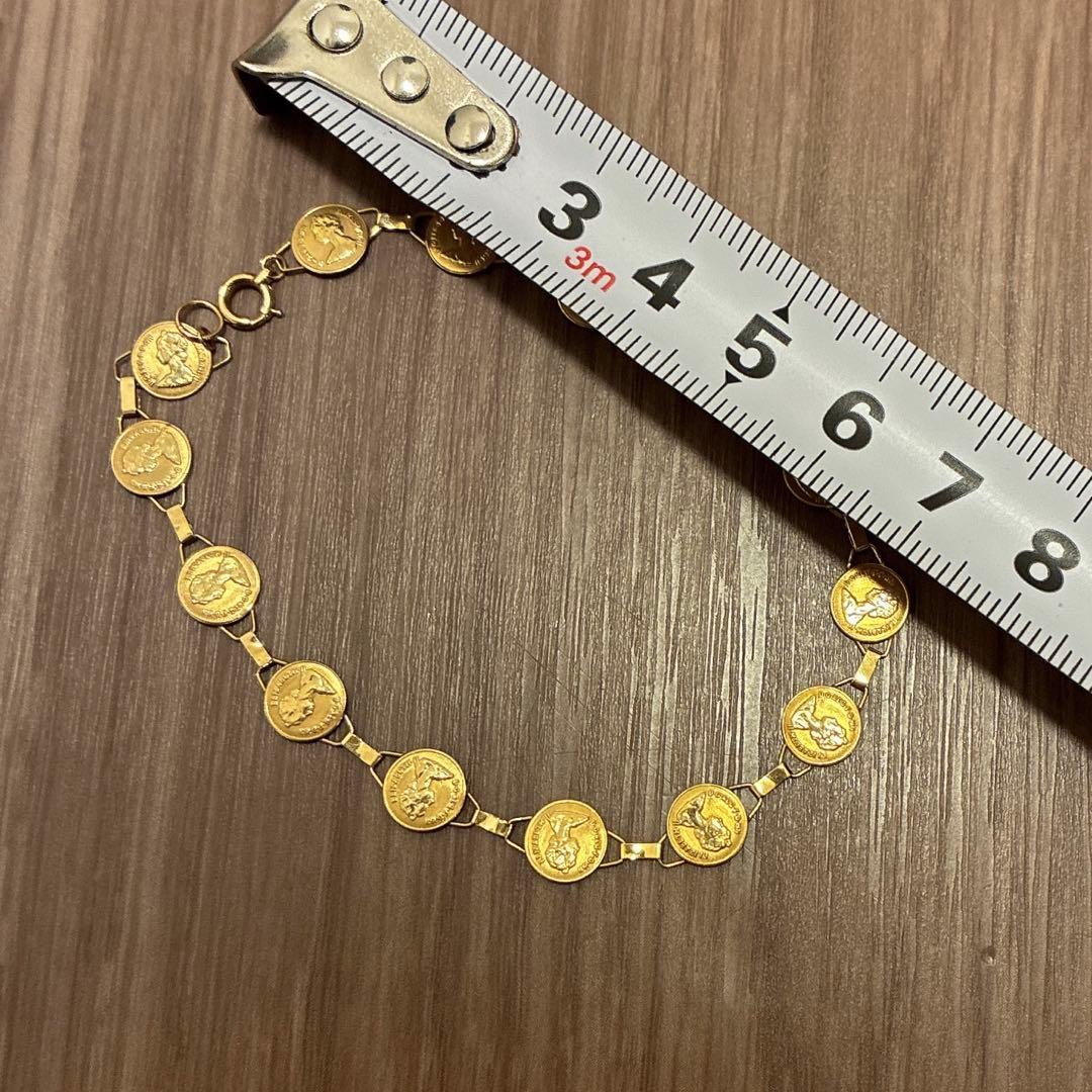 K18ゴールド　デザイン　ブレスレット