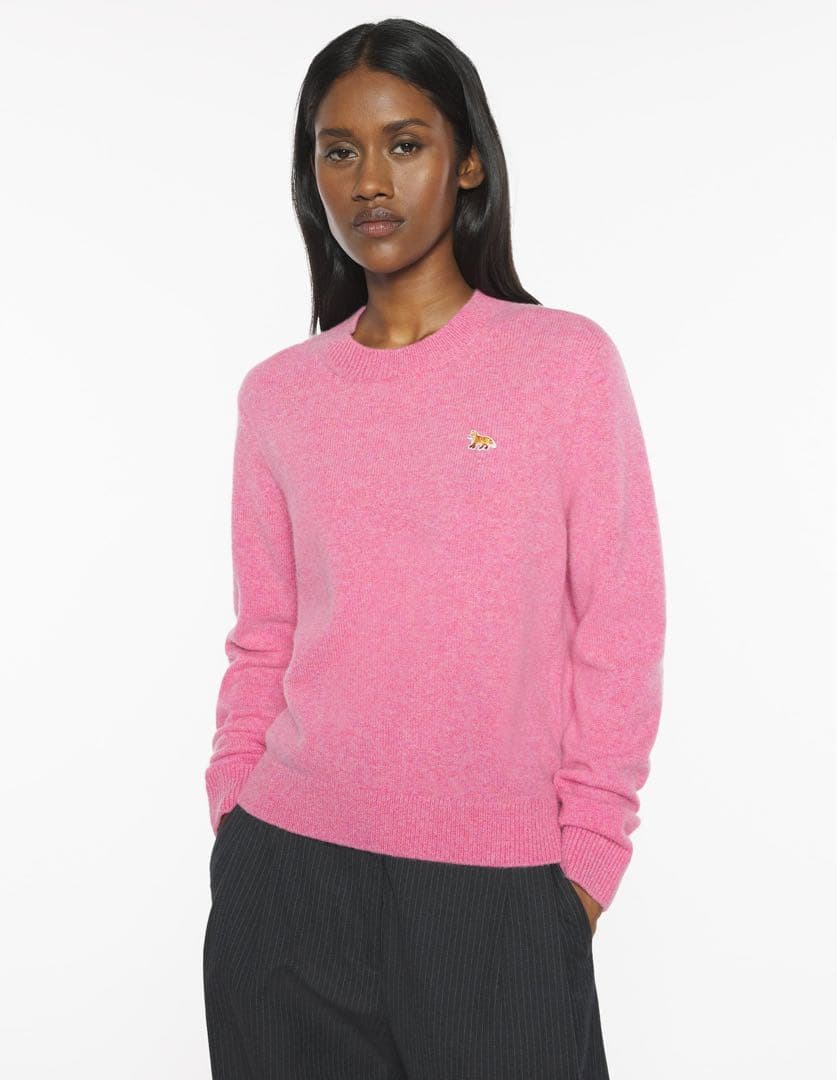 新品 MAISON KITSUNE S メゾンキツネウールセーター ピンク