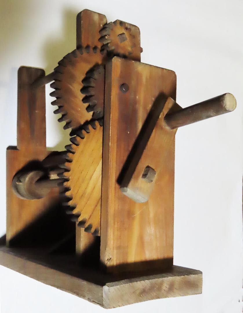 上州座繰り器／木製糸巻き機／アンティーク置物／インテリア