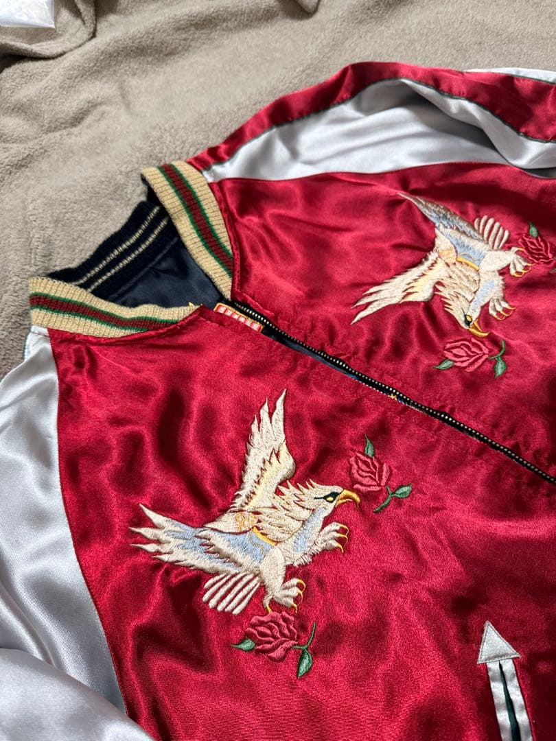 ２面用 テーラー東洋 虎蛇 日本限定 スカジャン vintage サテン USA